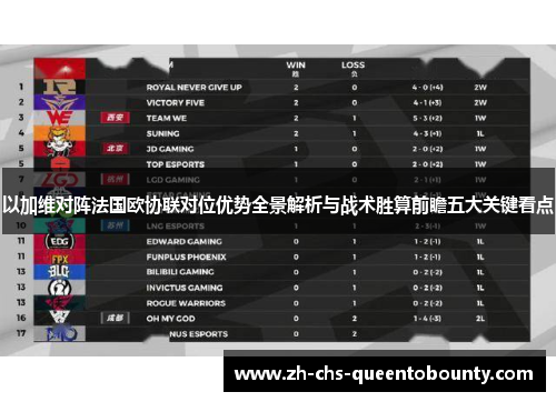 以加维对阵法国欧协联对位优势全景解析与战术胜算前瞻五大关键看点 以加维对阵法国欧协联对位优势全景解析与战术胜算前瞻五大关键看点